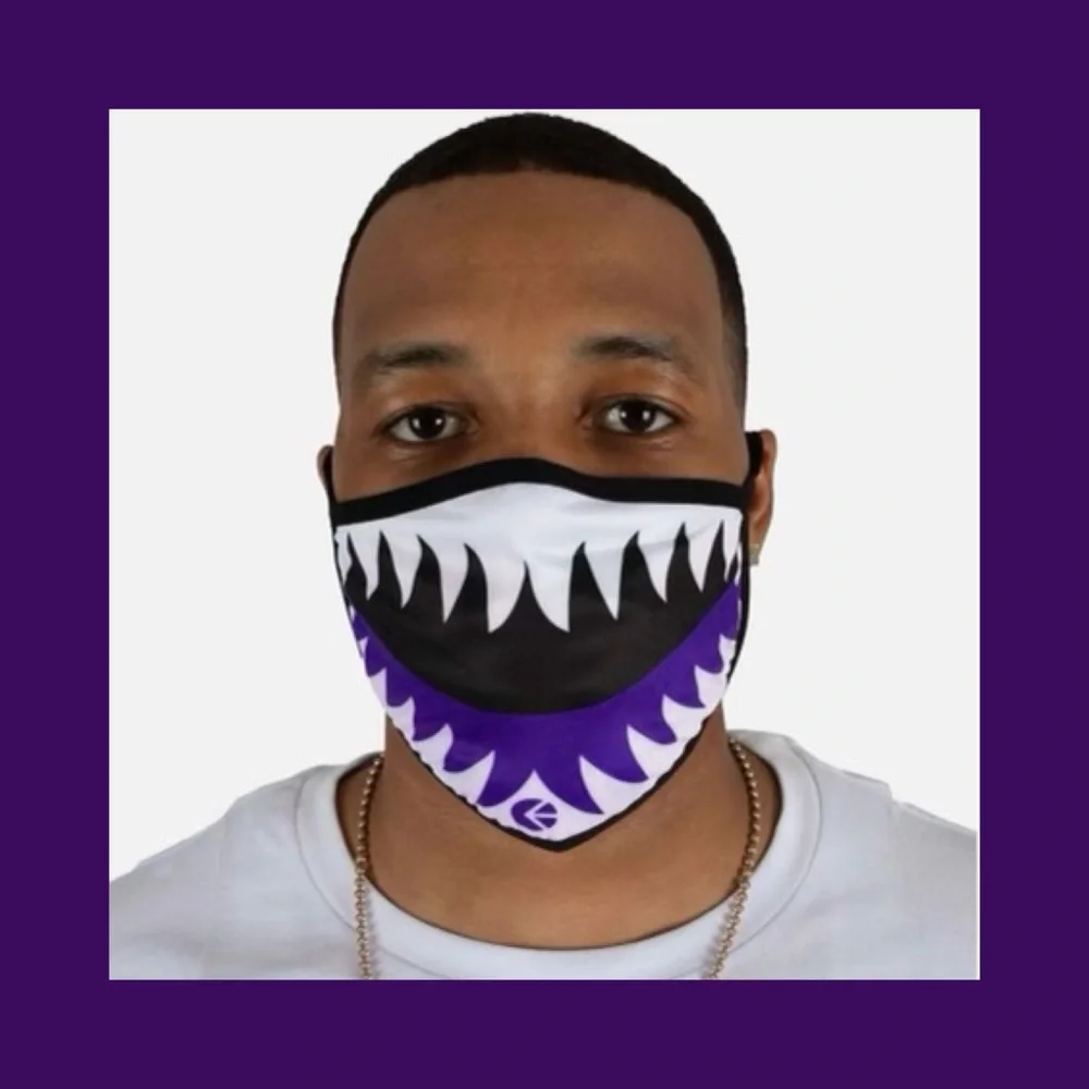 ETHIKA Men’s Face Mask Purple New